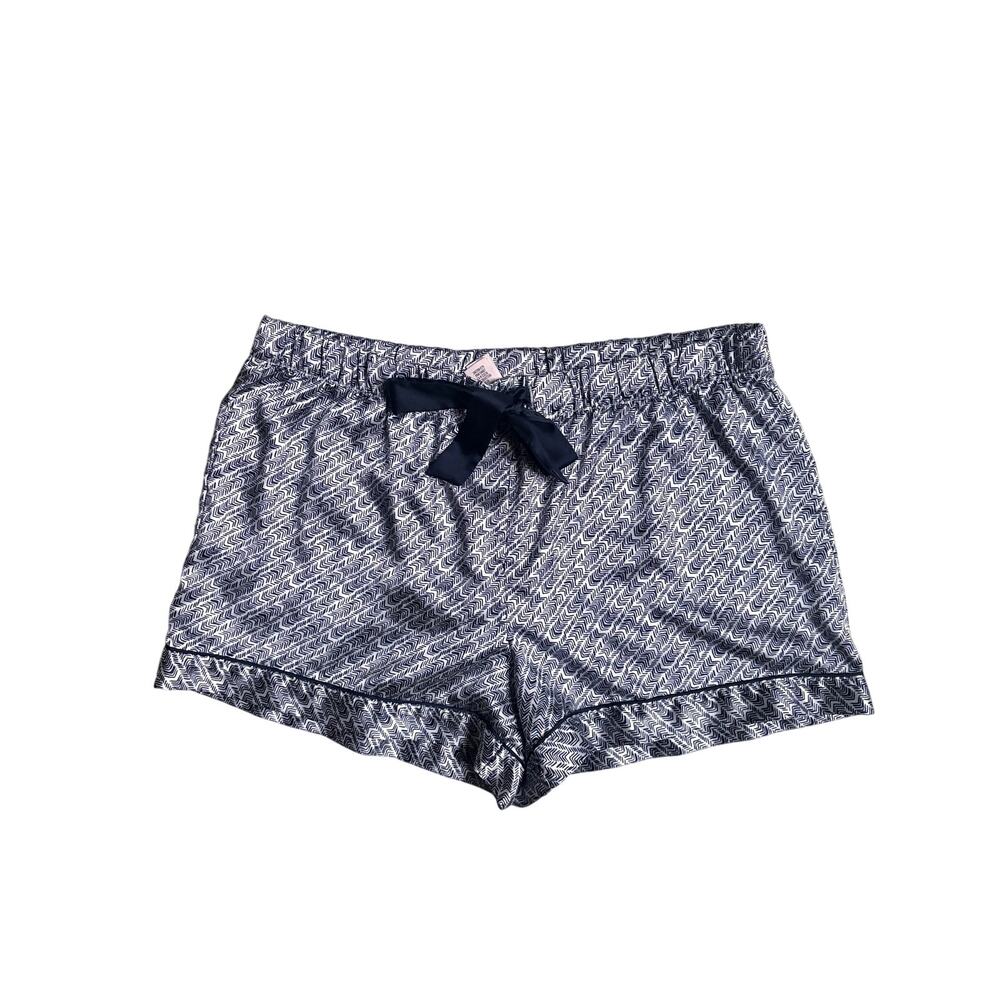 Victoria's Secret Printed Pajama Shorts (Navy & White) - Medium